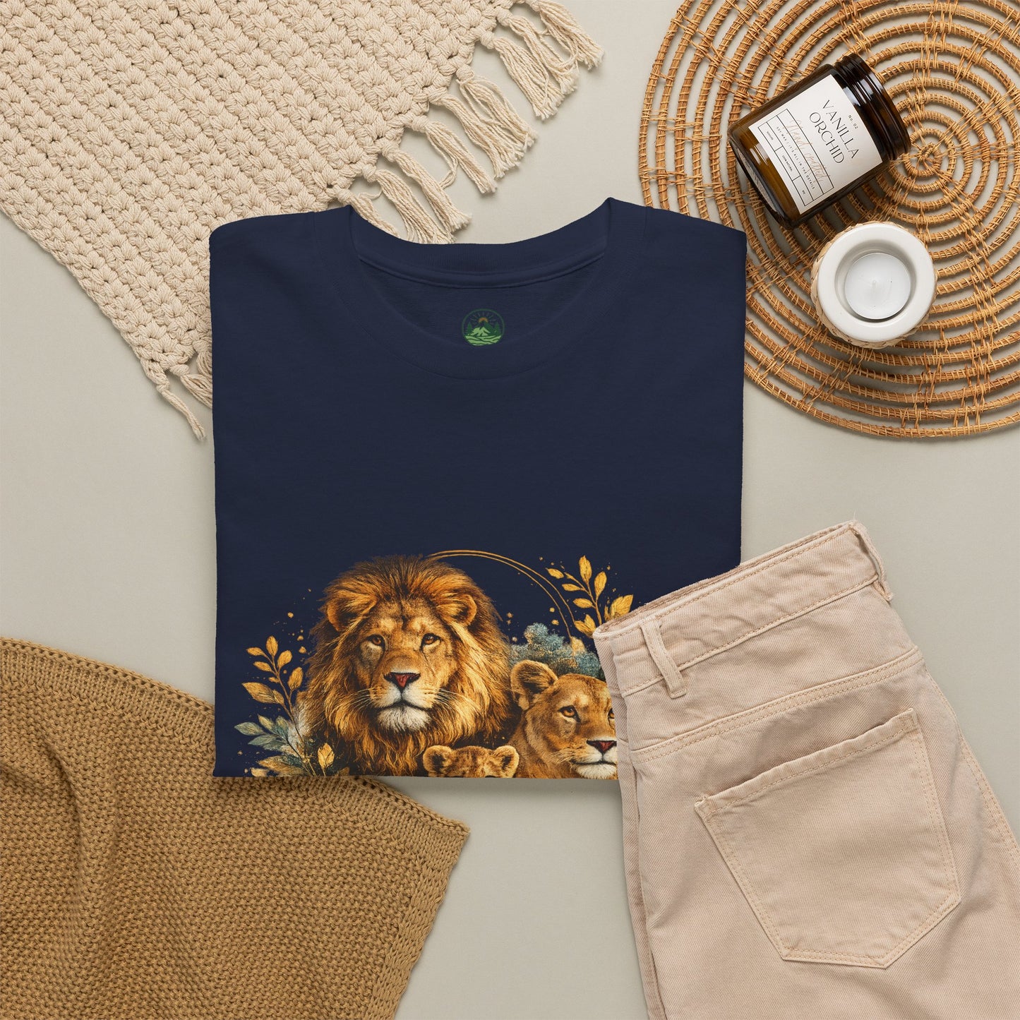 Lion Family T-Shirt – Majestic Wildlife Nature Design | Lion Pride Graphic Tee