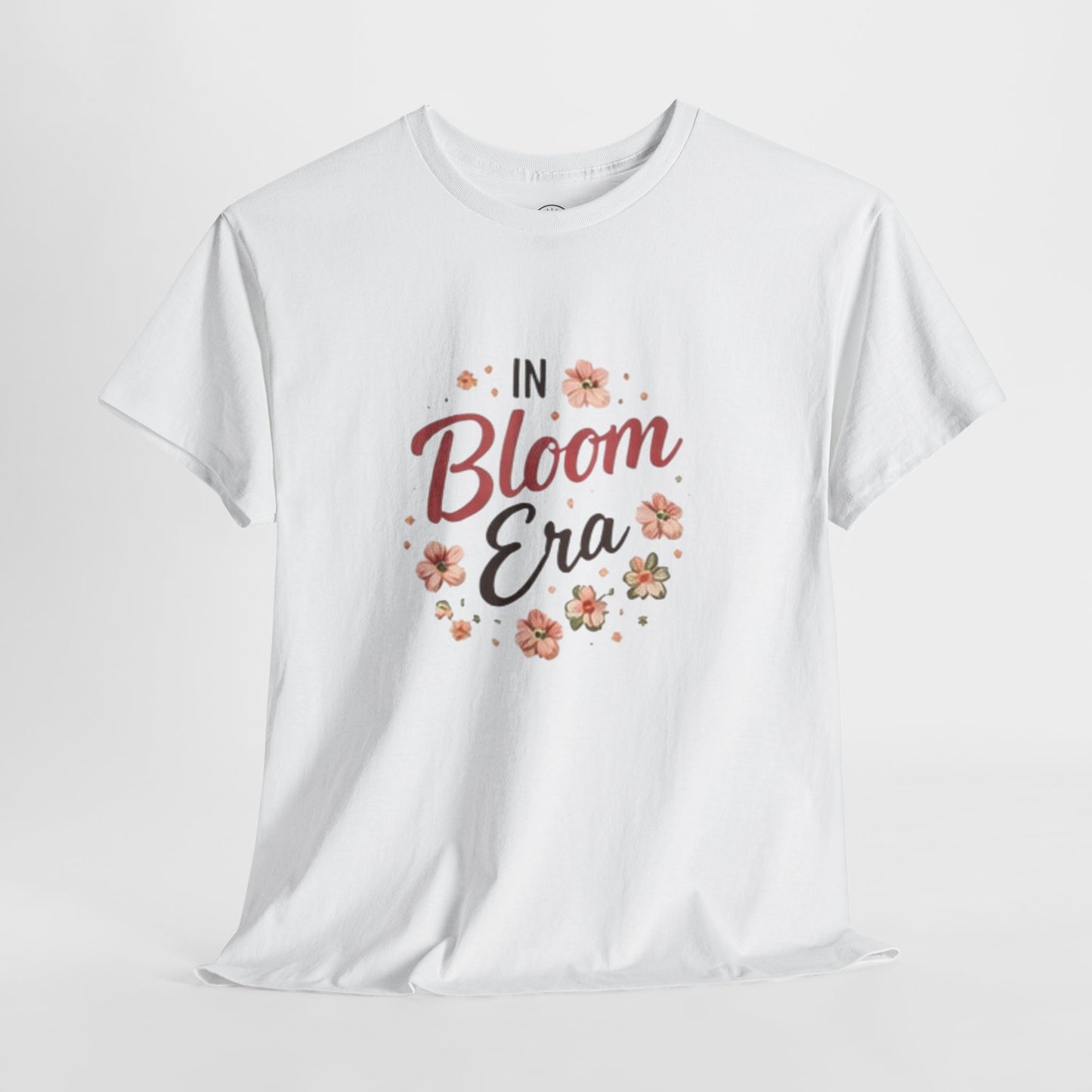 In Bloom Era T-Shirt –Bloom Minimalist Floral Aesthetic Tee, Cute Feminine Graphic Shirt