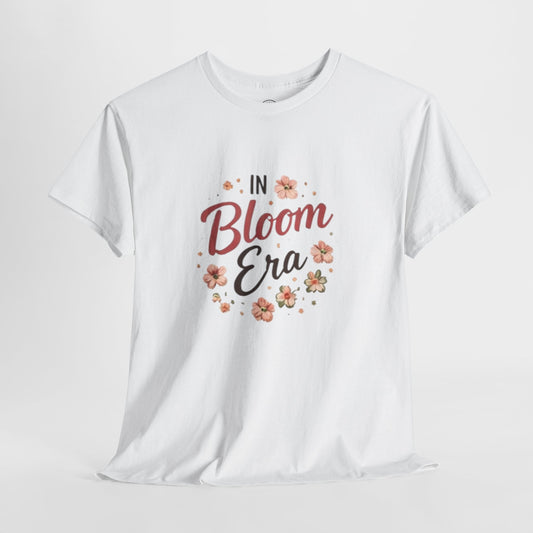 In Bloom Era T-Shirt –Bloom Minimalist Floral Aesthetic Tee, Cute Feminine Graphic Shirt
